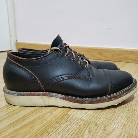 Viberg 145 Oxford in Horween Black Chromexcel