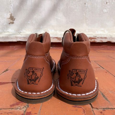 Jim Green African Ranger Barefoot Boot in Chestnut Tan Full Grain