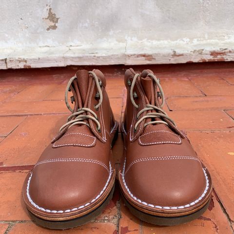 Jim Green African Ranger Barefoot Boot in Chestnut Tan Full Grain