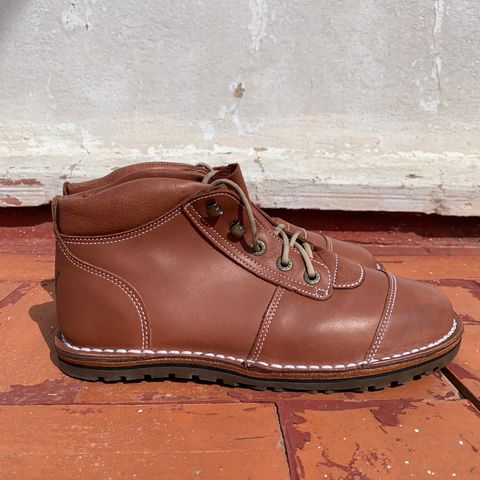 Jim Green African Ranger Barefoot Boot in Chestnut Tan Full Grain