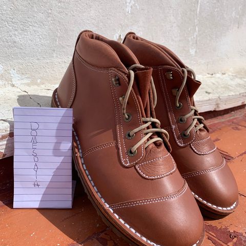 Jim Green African Ranger Barefoot Boot in Chestnut Tan Full Grain