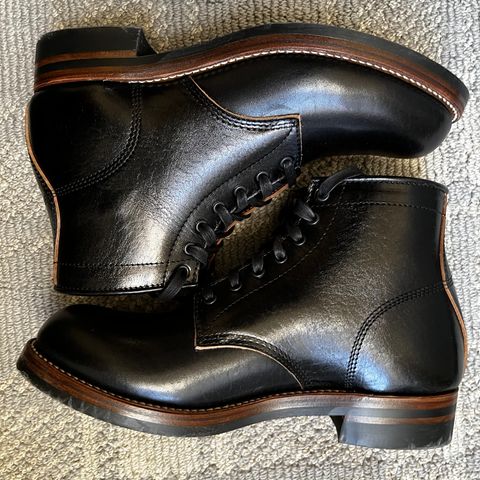 John Lofgren Ludlow Boots in Shinki Black Oiled Horsebutt