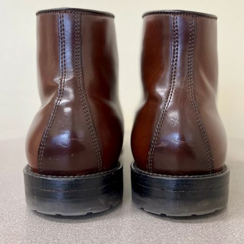 Alden Straight Tip Boot in Horween Color 8 Shell Cordovan