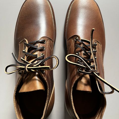 Viberg 145 Oxford in Horween Natural Waxed Flesh