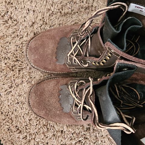 View photo of Drew's Boots in Brown Roughout