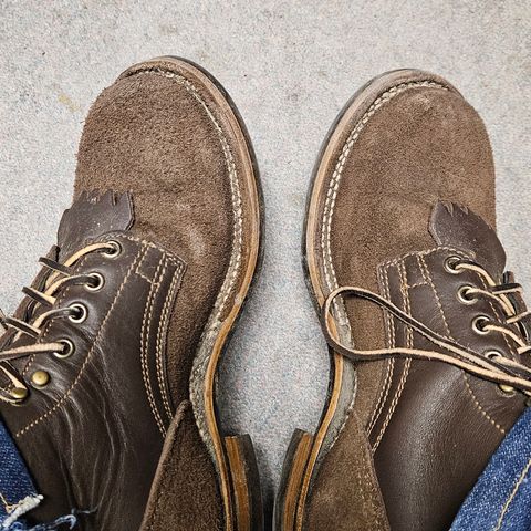 View photo of Drew's Boots in Brown Roughout