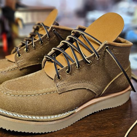 Nicks Aldert Strider Moc Toe in Seidel 1964 Tan Roughout