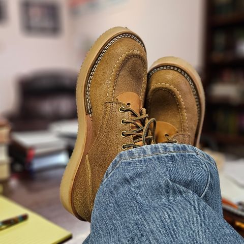 Nicks Aldert Strider Moc Toe in Seidel 1964 Tan Roughout