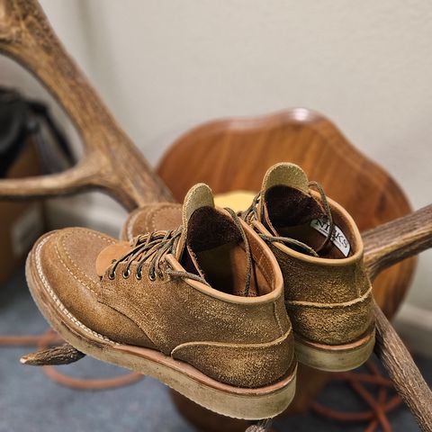 View photo of Nicks Aldert Strider Moc Toe in Seidel 1964 Tan Roughout