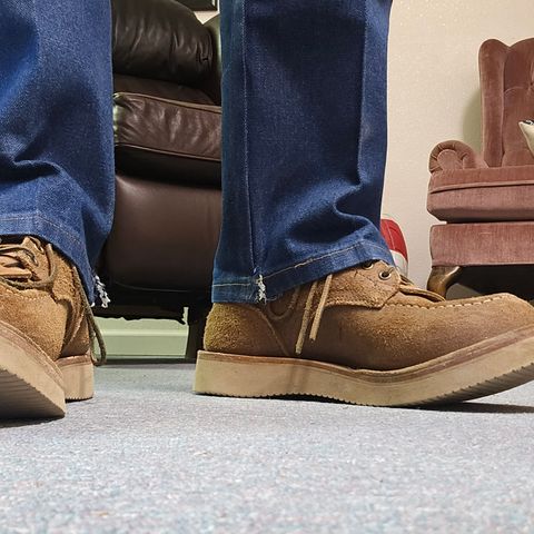 View photo of Nicks Aldert Strider Moc Toe in Seidel 1964 Tan Roughout