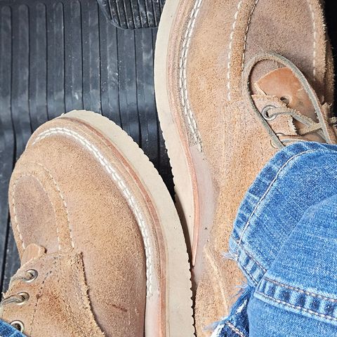 View photo of Nicks Aldert Strider Moc Toe in Seidel 1964 Tan Roughout