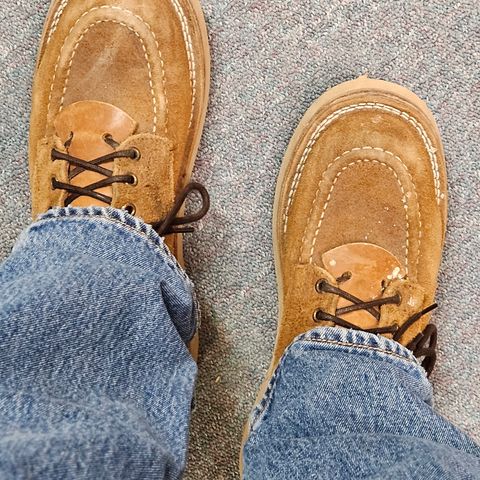 View photo of Nicks Aldert Strider Moc Toe in Seidel 1964 Tan Roughout