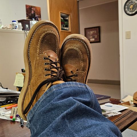 Nicks Aldert Strider Moc Toe in Seidel 1964 Tan Roughout