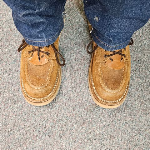 Nicks Aldert Strider Moc Toe in Seidel 1964 Tan Roughout