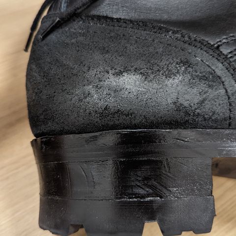 Drew's 8-Inch Logger in Black Smooth & Black Roughout
