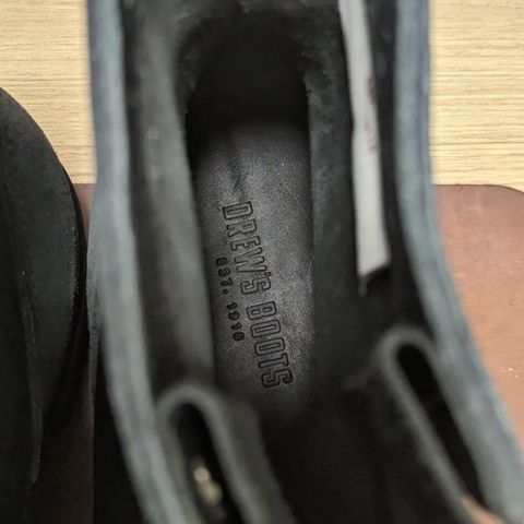 Drew's 8-Inch Logger in Black Smooth & Black Roughout