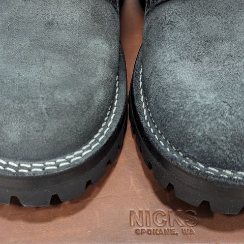 Drew's 8-Inch Logger in Black Smooth & Black Roughout