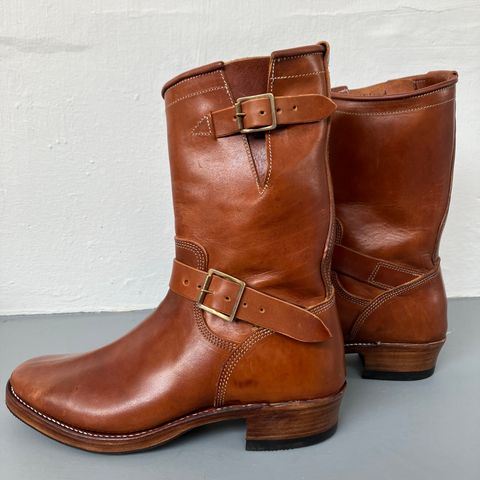 Raland Bootmaker Engineer Boot in Tarnsjo Garveri Vegetable Tanned Horsehide