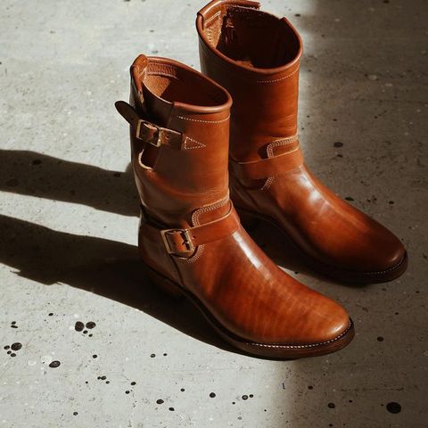 Raland Bootmaker Engineer Boot in Tarnsjo Garveri Vegetable Tanned Horsehide