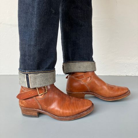 Raland Bootmaker Engineer Boot in Tarnsjo Garveri Vegetable Tanned Horsehide