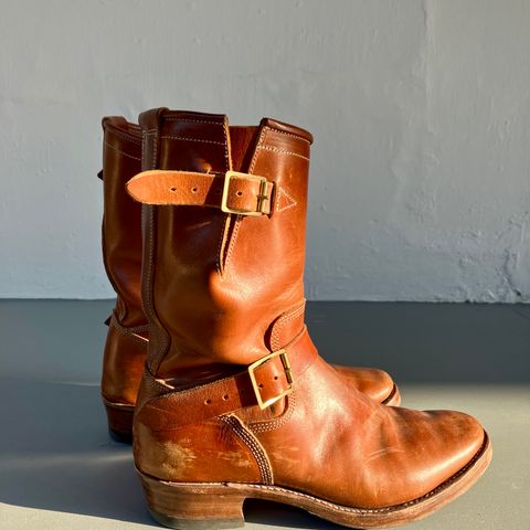 Raland Bootmaker Engineer Boot in Tarnsjo Garveri Vegetable Tanned Horsehide