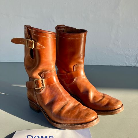 Raland Bootmaker Engineer Boot in Tarnsjo Garveri Vegetable Tanned Horsehide