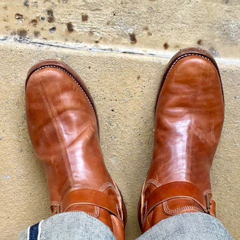 Raland Bootmaker Engineer Boot in Tarnsjo Garveri Vegetable Tanned Horsehide