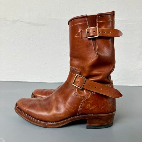 Raland Bootmaker Engineer Boot in Tarnsjo Garveri Vegetable Tanned Horsehide