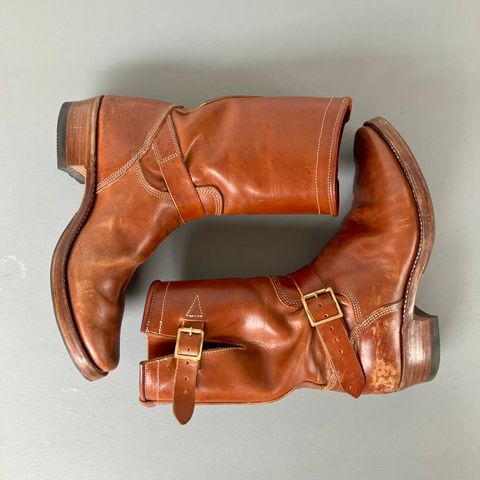 Raland Bootmaker Engineer Boot in Tarnsjo Garveri Vegetable Tanned Horsehide