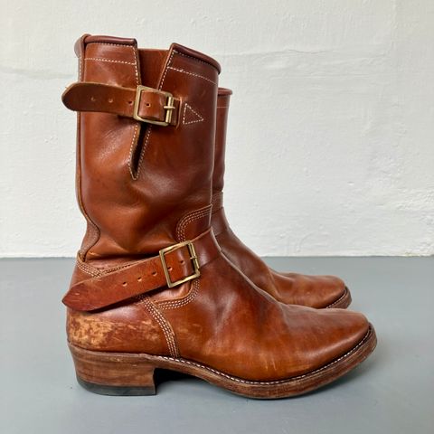 Raland Bootmaker Engineer Boot in Tarnsjo Garveri Vegetable Tanned Horsehide