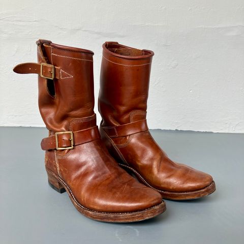 Raland Bootmaker Engineer Boot in Tarnsjo Garveri Vegetable Tanned Horsehide