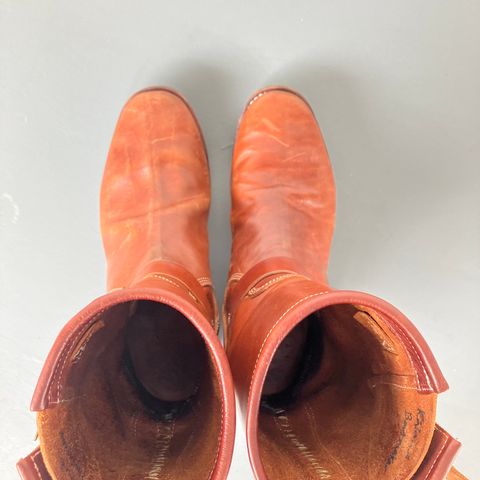 Raland Bootmaker Engineer Boot in Tarnsjo Garveri Vegetable Tanned Horsehide