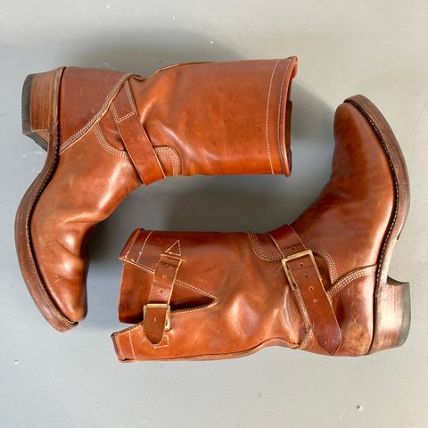 Raland Bootmaker Engineer Boot in Tarnsjo Garveri Vegetable Tanned Horsehide