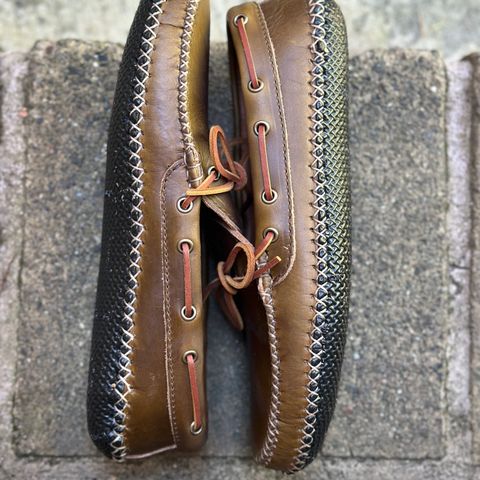 Quoddy Canoe Moc II in Horween Olive Chromexcel