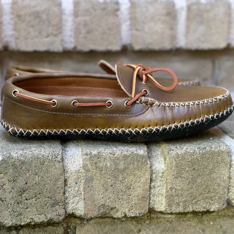 Quoddy Canoe Moc II in Horween Olive Chromexcel