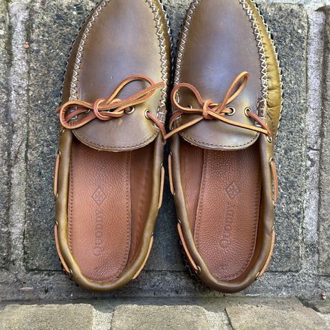 Quoddy Canoe Moc II in Horween Olive Chromexcel
