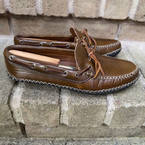 Quoddy Canoe Moc II in Horween Olive Chromexcel