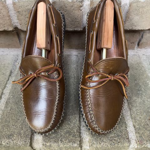 Quoddy Canoe Moc II in Horween Olive Chromexcel