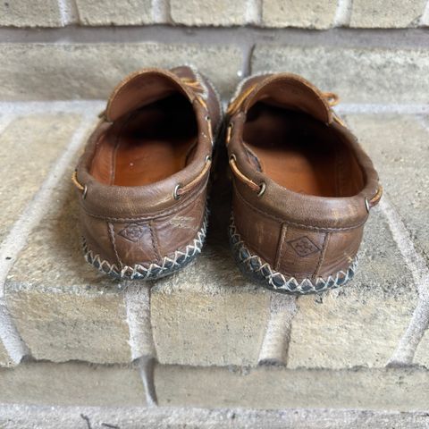 View photo of Quoddy Canoe Moc II in Horween Olive Chromexcel