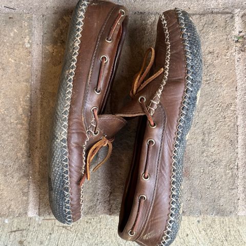 View photo of Quoddy Canoe Moc II in Horween Olive Chromexcel