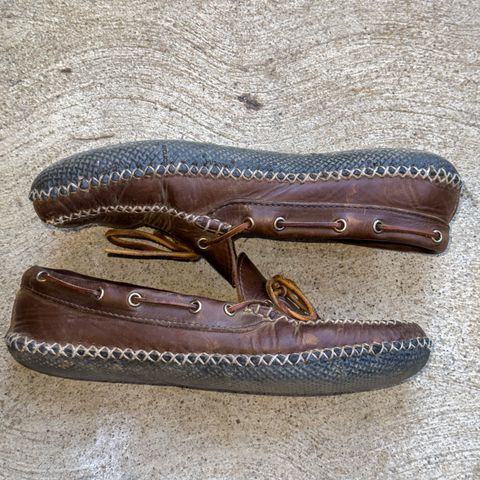 View photo of Quoddy Canoe Moc II in Horween Olive Chromexcel