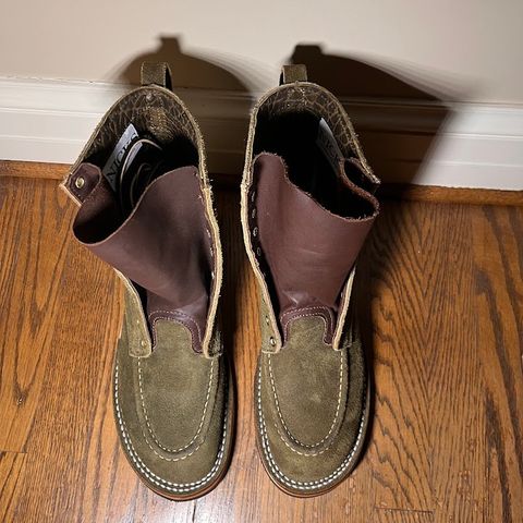 View photo of Nicks MTO in Law Tanning Olive Roughout Shruken Bison