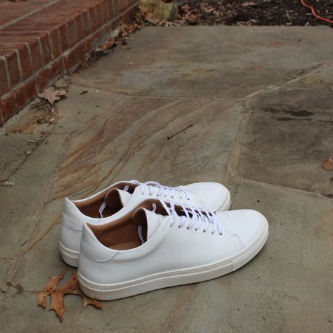 View photo of Goral Mellor II in Mastrotto White Calfskin