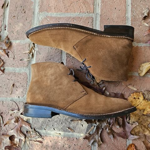 View photo of Thursday Scout in Cognac WeatherSafe Suede