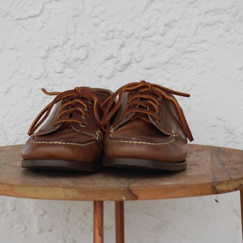 View photo of Oak Street Bootmakers Trail Oxford in Horween Natural Chromexcel