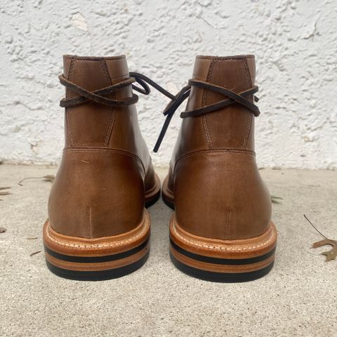 View photo of Grant Stone Diesel Boot in Horween Dune Chromexcel