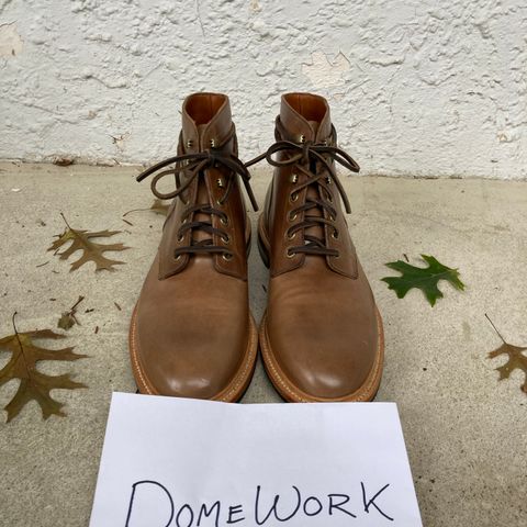 View photo of Grant Stone Diesel Boot in Horween Dune Chromexcel