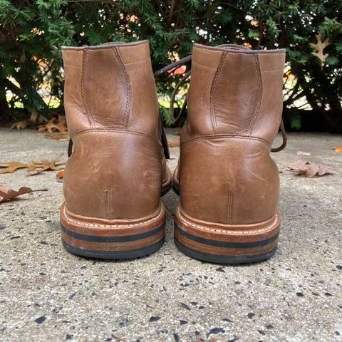 View photo of Grant Stone Diesel Boot in Horween Dune Chromexcel