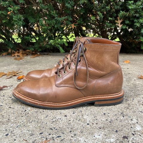 View photo of Grant Stone Diesel Boot in Horween Dune Chromexcel