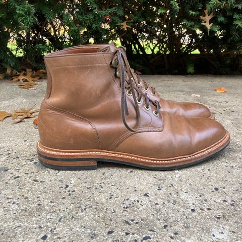 View photo of Grant Stone Diesel Boot in Horween Dune Chromexcel
